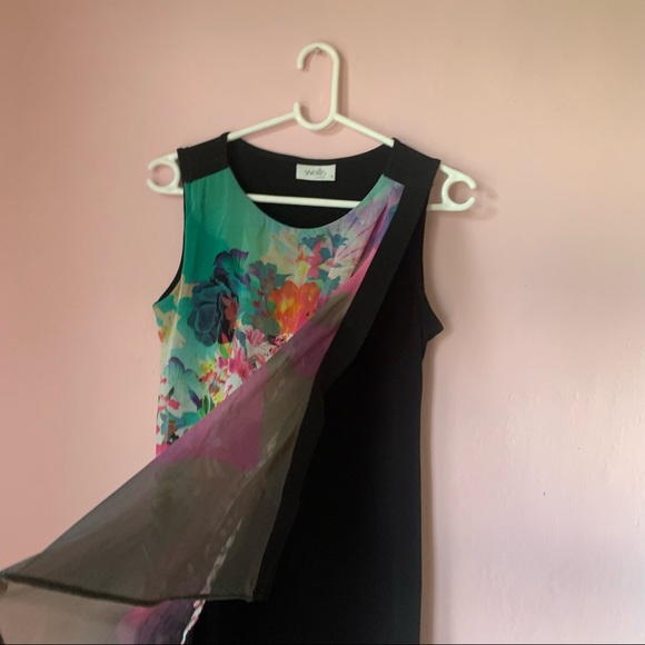 Wallis black with floral print - Picture 4 of 4